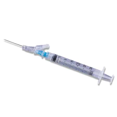 BD SafetyGlide Shielding Hypodermic Needles with Syringe
