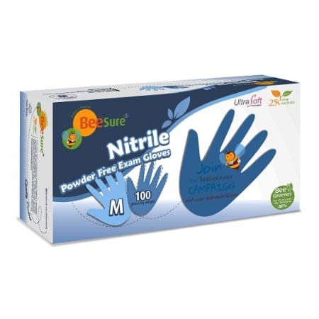 BeeSure Nitrile Exam Gloves